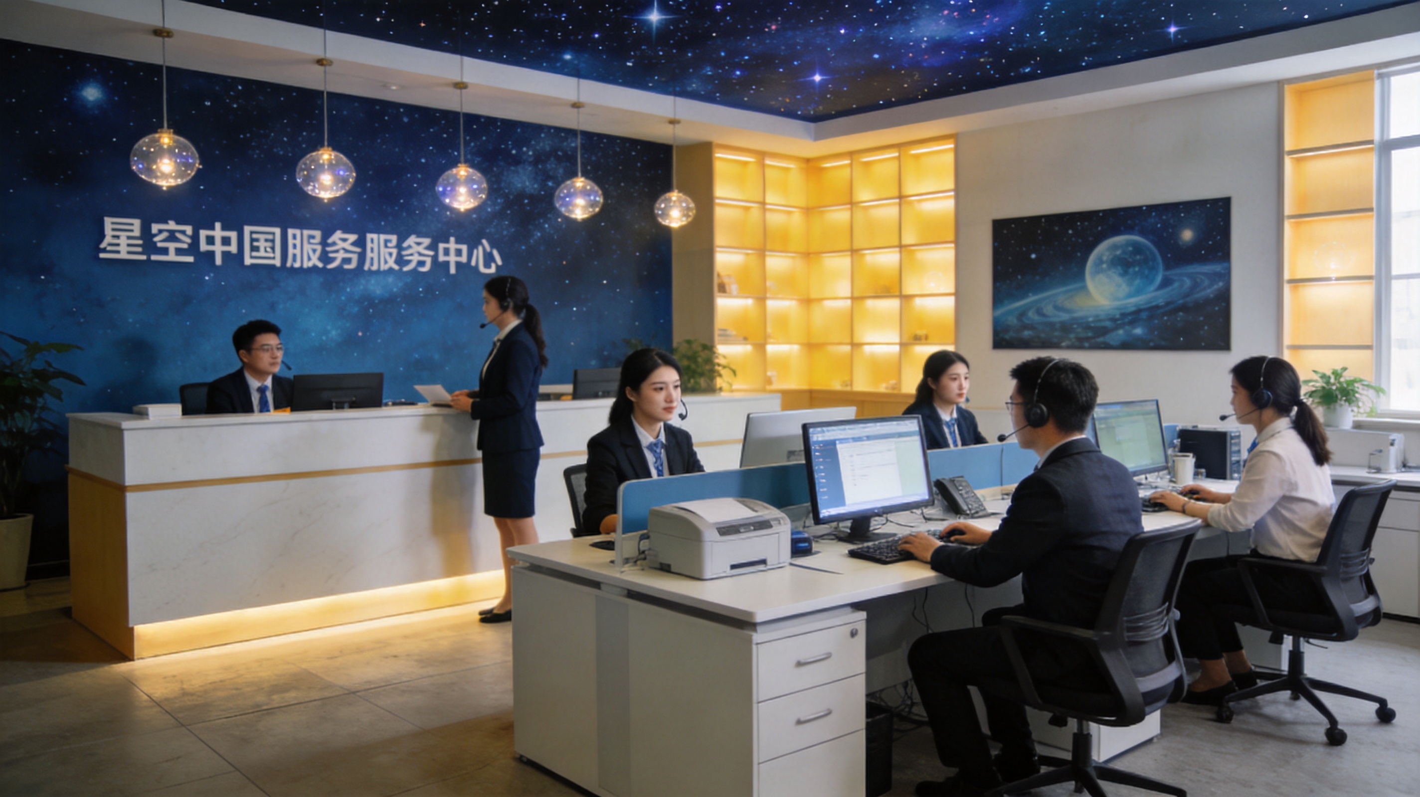 星空中国客户服务中心接待场景